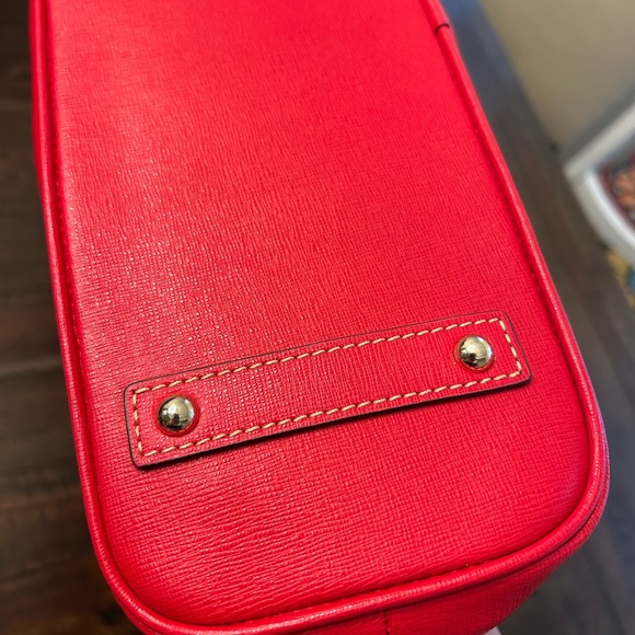 Dooney & Bourke Vibrant Red Saffiano Leather Hobo Bag - Picture 8 of 10